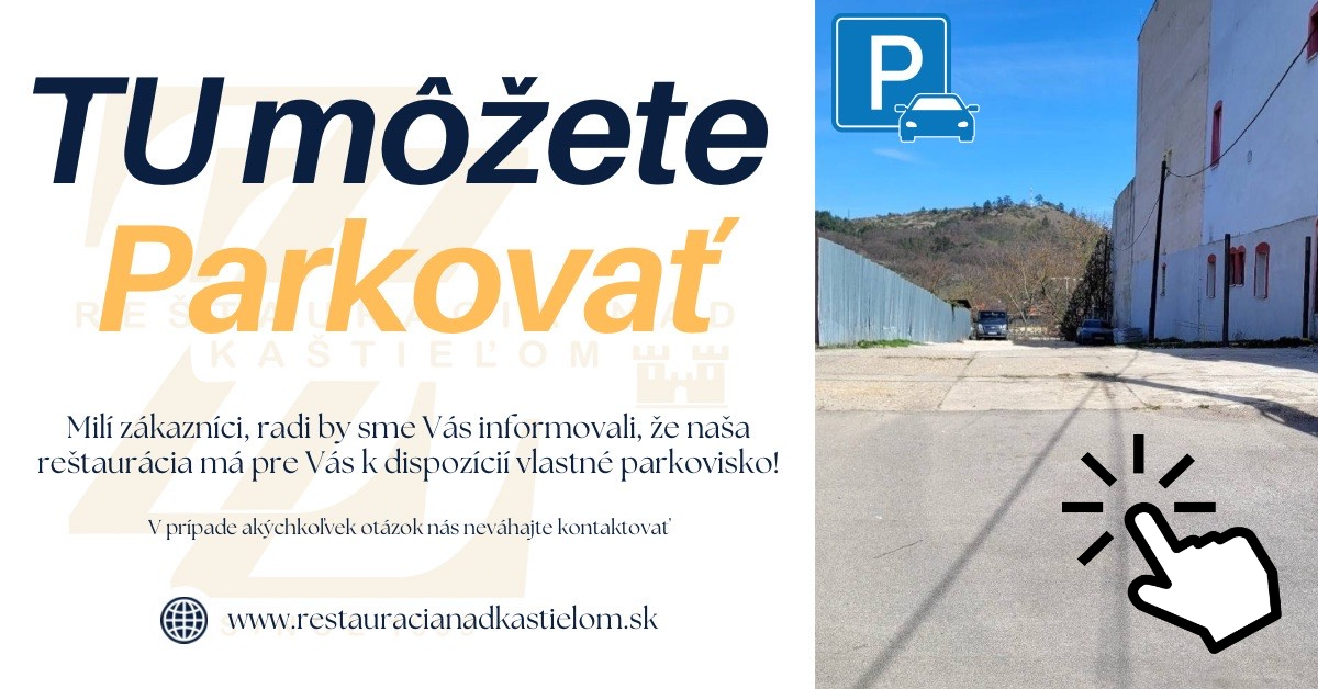 Parkovanie Reštaurácia nad Kaštieľom